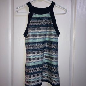 Anthropologie Moth Blue Knit Tank Top